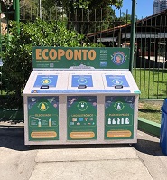 Ponto de entrega voluntária ecológico personalizável