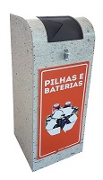 Coletor para pilhas e baterias 100L