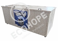 Container Ecologico 550 litros com tampa